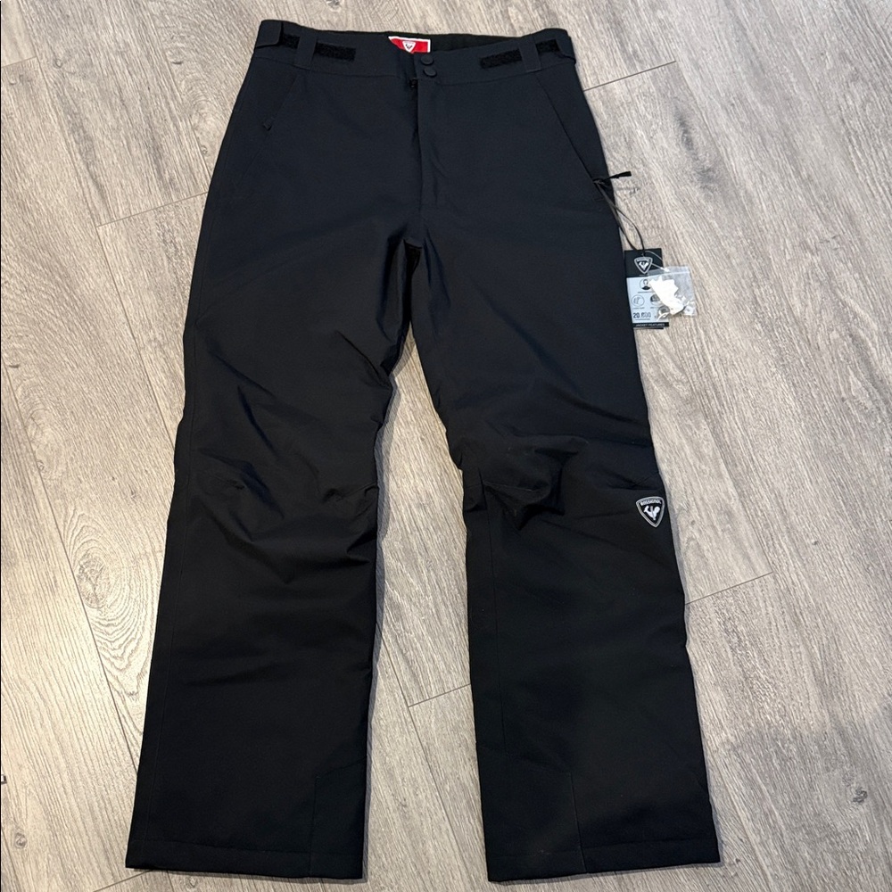 NWT $160 Rossignol Black Ski Pants with Logo sz 14